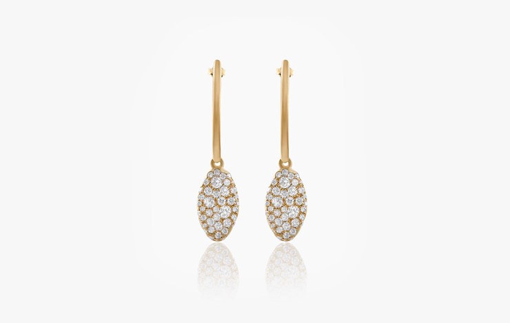 BABY MALAK ORIGINAL DROP ICE SMALL MARQUISE EARRINGS